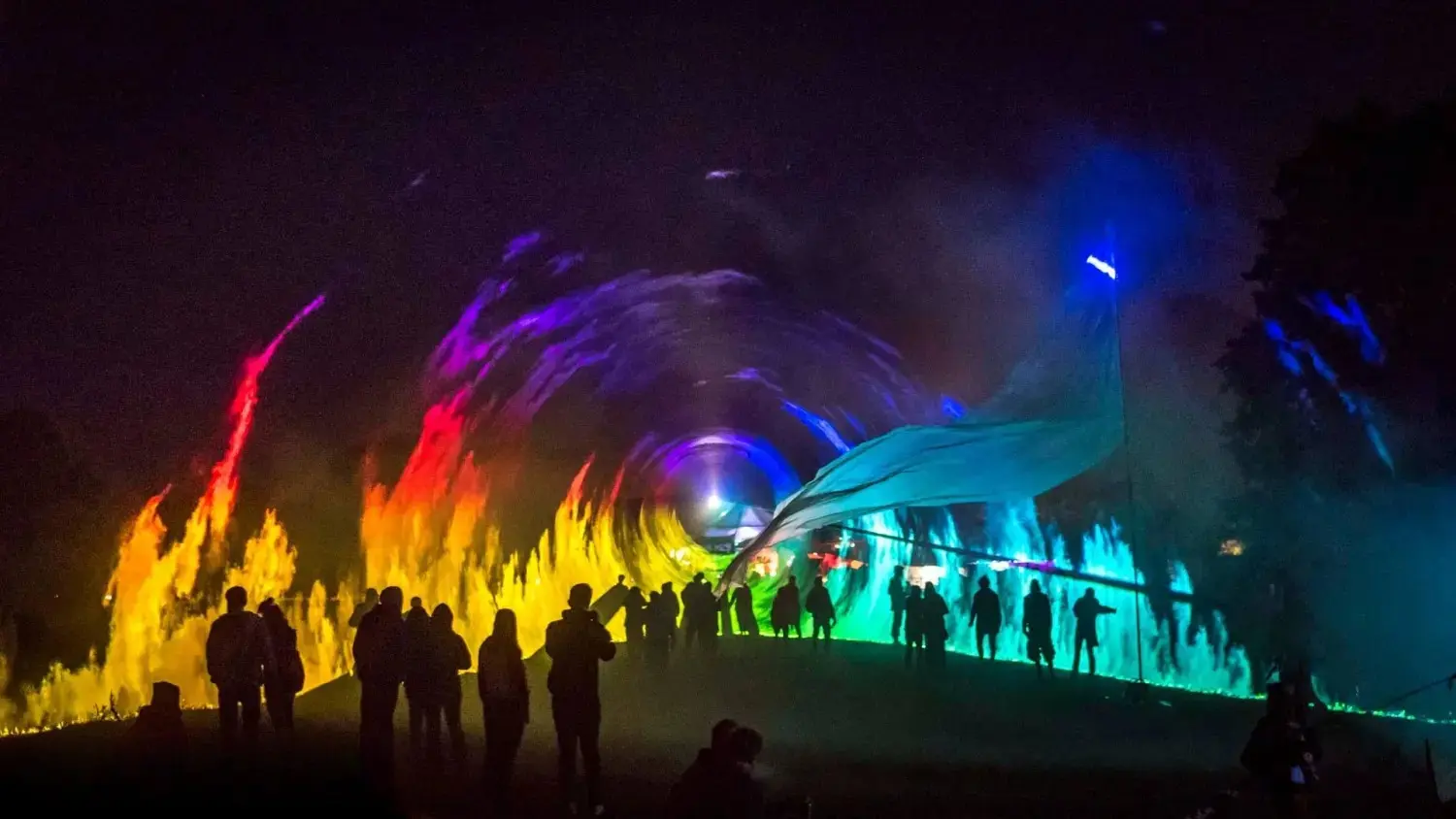 Menschen im Lasertunnel von Clickwork23 